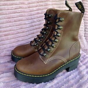 Dr. Martens Leona Platform Heeled Boot AirWair